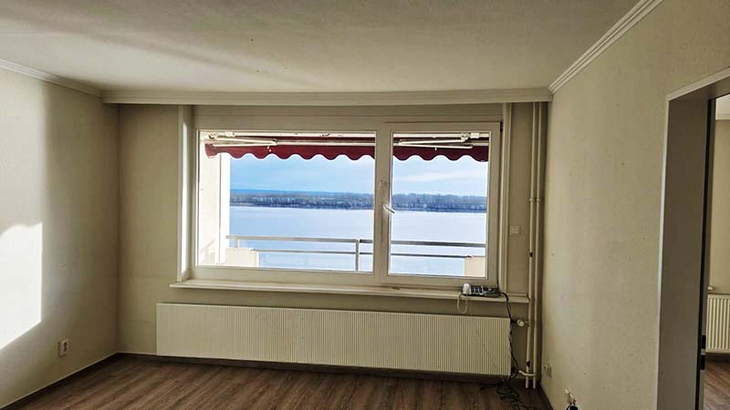 Wohnungsauflösung um Wedel abgeschlossen - die Seniorenwohnung mit Elbblick wurde besenrein entrümpelt